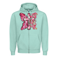 Seafoam faith cancer cross Zipper Hoodie - Zillion Design Studio