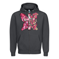 Smoke faith cancer cross Zipper Hoodie - Zillion Design Studio