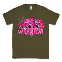 Army Green breast cancer warrior Classic Tee - RanaPortraitStore