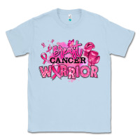Dusty Blue breast cancer warrior Classic Tee - RanaPortraitStore