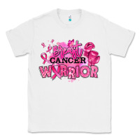 White breast cancer warrior Classic Tee - RanaPortraitStore