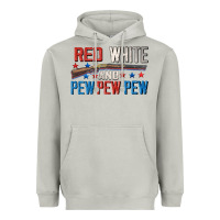 Moon Dust Red white and pew pew pew Heavyweight Hoodie - CowGirlArtShop