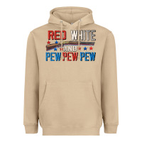Mushroom Red white and pew pew pew Heavyweight Hoodie - CowGirlArtShop
