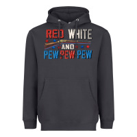 Smoke Red white and pew pew pew Heavyweight Hoodie - CowGirlArtShop