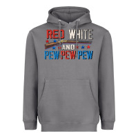 Storm Red white and pew pew pew Heavyweight Hoodie - CowGirlArtShop