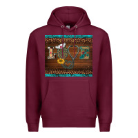 Burgundy western nurse love tumbler Premium Hoodie - BarkalooDesign