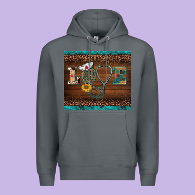 Western Nurse Love Tumbler Premium Hoodie Designed By Barkaloodesign