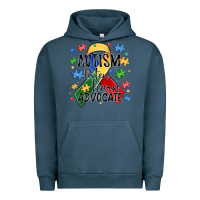 Pigment Midnight Navy autism listen learn advocate Urban Hoodie - MaliasSmallBusiness