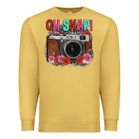 Antique Gold oh snap rose grey leopard vintage camera Premium Sweatshirt - FaDigitalArtStudio