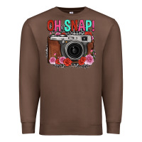Chestnut oh snap rose grey leopard vintage camera Premium Sweatshirt - FaDigitalArtStudio