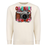 Sandshell oh snap rose grey leopard vintage camera Premium Sweatshirt - FaDigitalArtStudio