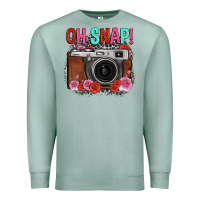 Seafoam oh snap rose grey leopard vintage camera Premium Sweatshirt - FaDigitalArtStudio