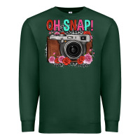 Sports Green oh snap rose grey leopard vintage camera Premium Sweatshirt - FaDigitalArtStudio