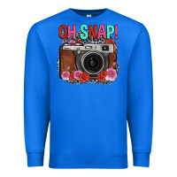 True Royal oh snap rose grey leopard vintage camera Premium Sweatshirt - FaDigitalArtStudio