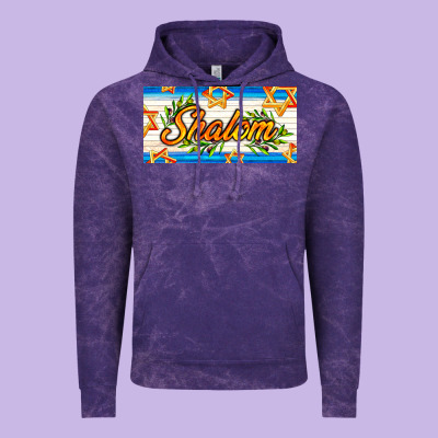 Shalom With Olive Branch Vintage Hoodie Designed By Adodesignshop