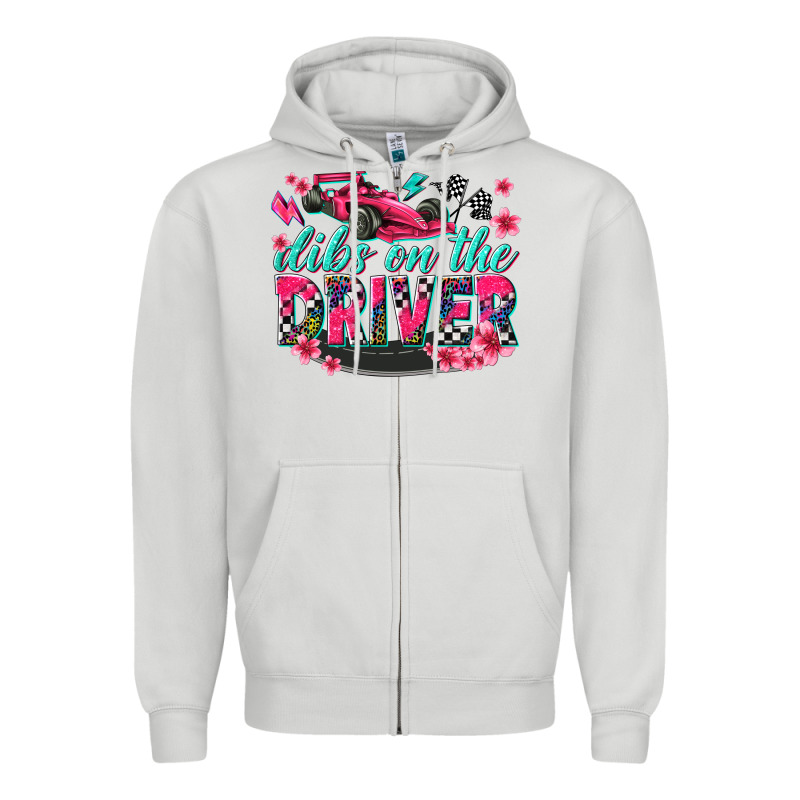 Dibs On The Driver Zipper Hoodie by texasbilliewilder | Teevron