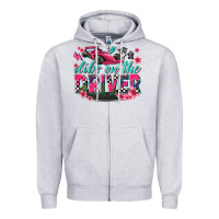 Heather Grey dibs on the driver Zipper Hoodie - texasbilliewilder