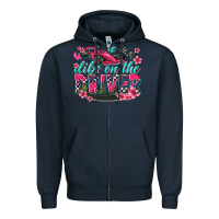 Navy dibs on the driver Zipper Hoodie - texasbilliewilder