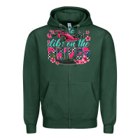 Sports Green dibs on the driver Zipper Hoodie - texasbilliewilder
