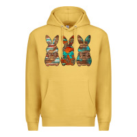 Antique Gold western easter bunnies Premium Hoodie - Jasminsmagicworld