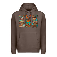 Coffee western easter bunnies Premium Hoodie - Jasminsmagicworld