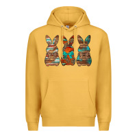 Mustard western easter bunnies Premium Hoodie - Jasminsmagicworld