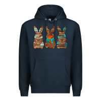 Navy western easter bunnies Premium Hoodie - Jasminsmagicworld