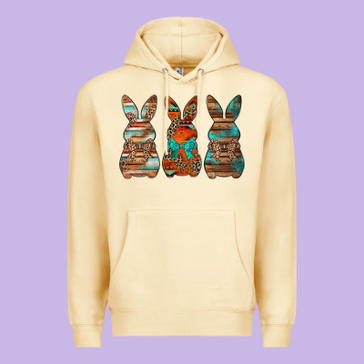 Western Easter Bunnies Premium Hoodie Designed By Jasminsmagicworld