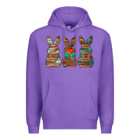 Purple western easter bunnies Premium Hoodie - Jasminsmagicworld