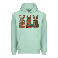 Seafoam western easter bunnies Premium Hoodie - Jasminsmagicworld