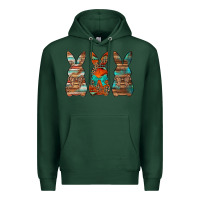 Sports Green western easter bunnies Premium Hoodie - Jasminsmagicworld