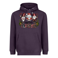 Plum merry christmas Heavyweight Hoodie - CowhideDigitalArt