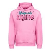 Fuchsia Pink sleepover squad Urban Hoodie - MaliasSmallBusiness