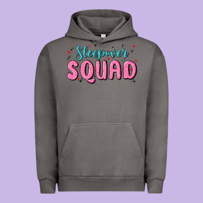 Sleepover Squad Urban Hoodie Designed By Maliassmallbusiness