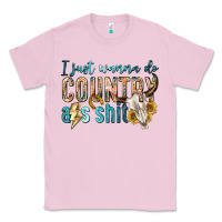Bubblegum Pink i just wanna do country Classic Tee - texasbilliewilder