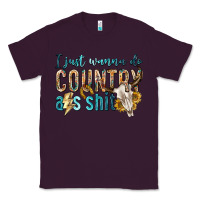 Plum i just wanna do country Classic Tee - texasbilliewilder