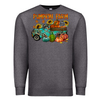 Charcoal Heather pumpkin farm Premium Sweatshirt - RacoonDesign