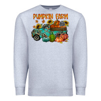 Heather Grey pumpkin farm Premium Sweatshirt - RacoonDesign