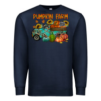 Navy pumpkin farm Premium Sweatshirt - RacoonDesign