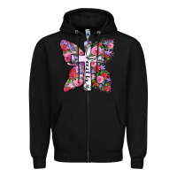 Black faith butterfly cross Zipper Hoodie - Zillion Design Studio