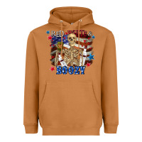 Meerkat Red white boozy 4th of july Heavyweight Hoodie - CowGirlArtShop