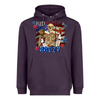 Plum Red white boozy 4th of july Heavyweight Hoodie - CowGirlArtShop