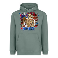 Sage Red white boozy 4th of july Heavyweight Hoodie - CowGirlArtShop