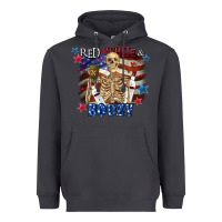 Smoke Red white boozy 4th of july Heavyweight Hoodie - CowGirlArtShop