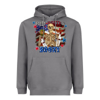 Storm Red white boozy 4th of july Heavyweight Hoodie - CowGirlArtShop