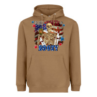 Red White Boozy 4th Of July Heavyweight Hoodie | Teevron