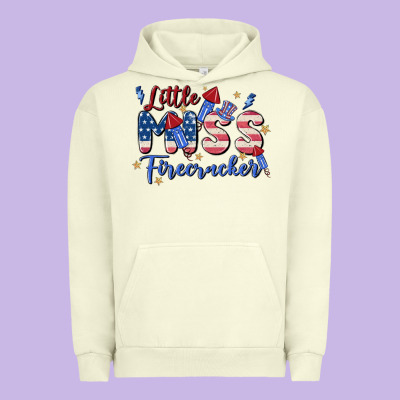 Little Miss Firecracker Urban Hoodie Designed By Maliassmallbusiness