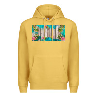 Antique Gold western floral  license plate template Premium Hoodie - BarkalooDesign