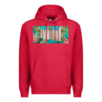 Cardinal western floral  license plate template Premium Hoodie - BarkalooDesign