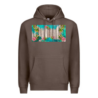 Coffee western floral  license plate template Premium Hoodie - BarkalooDesign